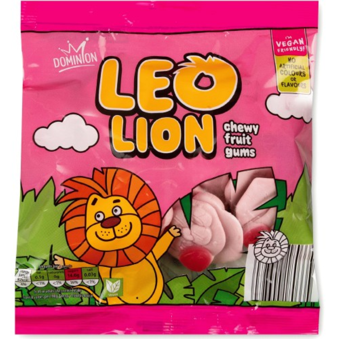 ALDI DOMINION LEO LION FRUIT CHEW GUM 170G